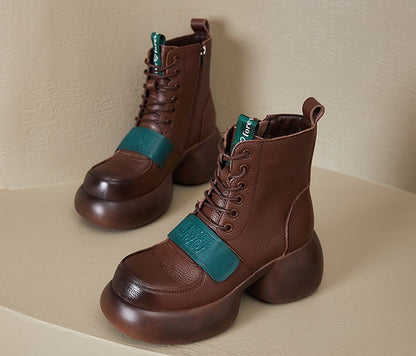 Women's Chunky High Heel Ankle Boots - skyjackerz