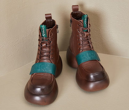 Women's Chunky High Heel Ankle Boots - skyjackerz