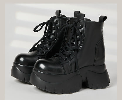 Women's Real Cow Leather Retro Boots - skyjackerz
