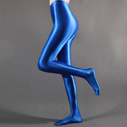 Women's Shiny Satin Sport Stockings - skyjackerz
