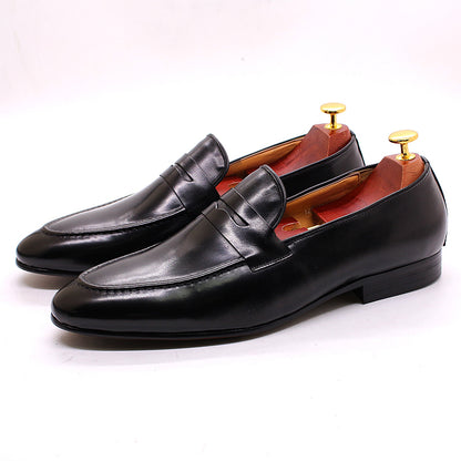 Men's Leather Casual Dress Shoes - skyjackerz