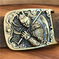 Monkey King Brass Buckle Leather Belt For Men - skyjackerz