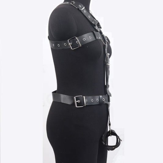 Men's Leather Punk Corset - skyjackerz