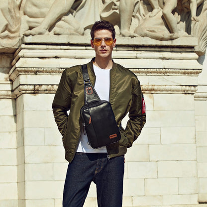 Black / Big (28.5x20x9cm) Men's Business Leasure Shoulder Bags - skyjackerz