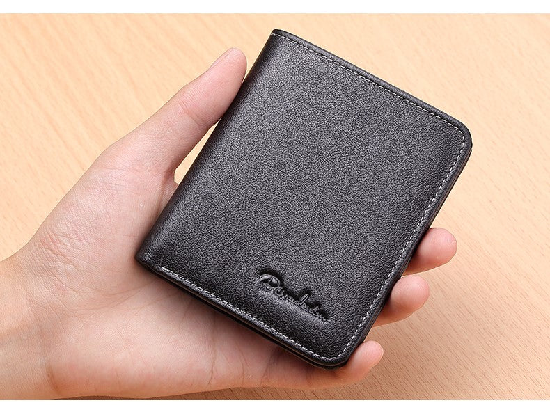 Men's Leather Business Mini Coin Wallet - skyjackerz