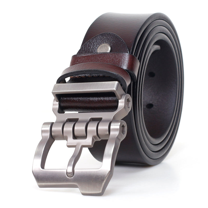 Coffee / 105 (cm) Casual Business Belt for Men - skyjackerz