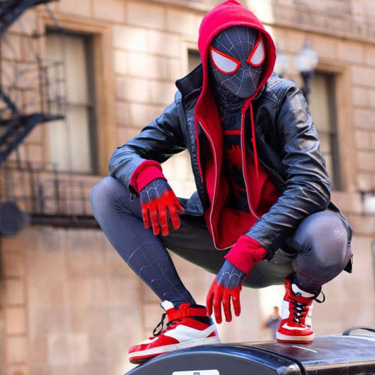 Miles Morales Spiderman Cosplay Costume - skyjackerz