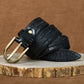 Black / 100 cm Luxury Vintage Pin Buckle Leather Belt For Men - skyjackerz