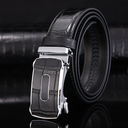 2 / 105 cm Men's Designer Automatic Genuine Leather Belt - skyjackerz