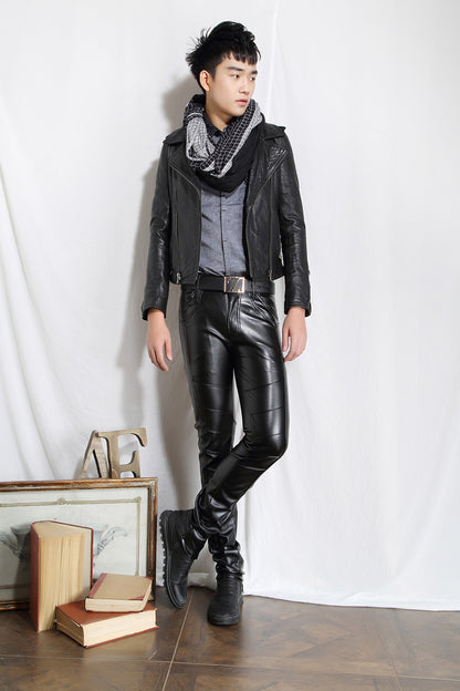 Men's Modern Comfortable Leather Pants - skyjackerz