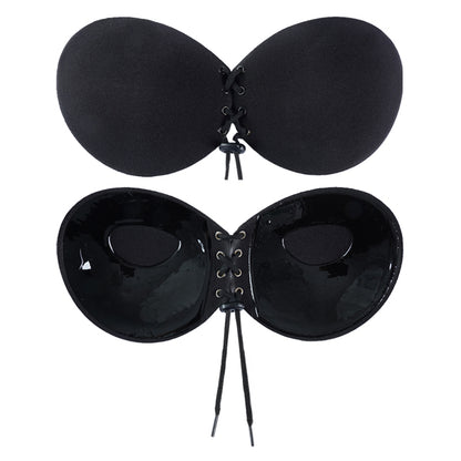 Round Beige / A Push Up Strapless Bra - skyjackerz