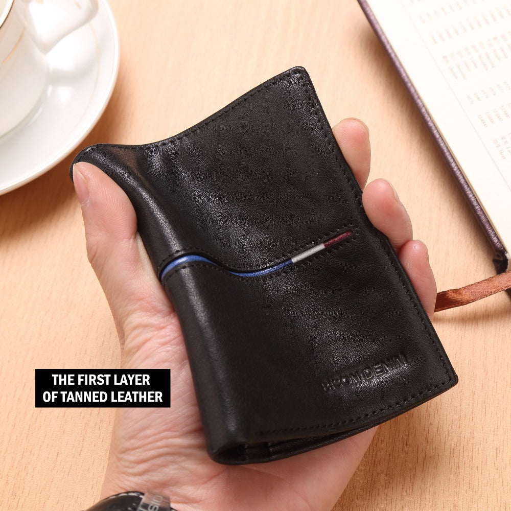Men's Classic Designer Leather Wallet - skyjackerz