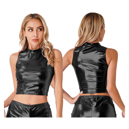 Women Sexy Sleeveless Crop Top - skyjackerz