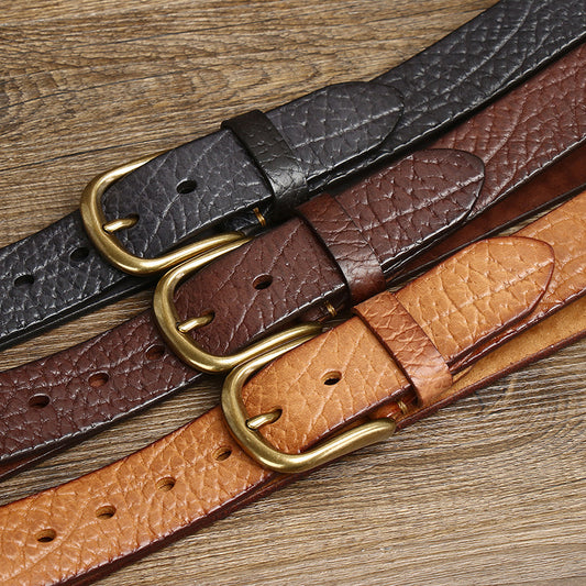 Embossing Retro Cowboy Leather Belt For Men - skyjackerz