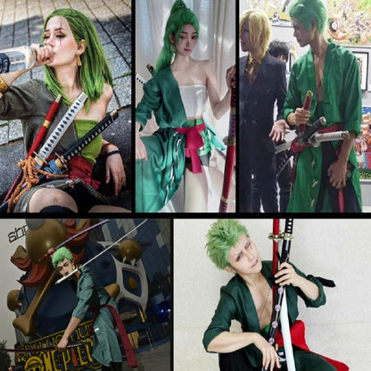 3-pcs Set A One Piece Zoro Wooden Sword Toys - skyjackerz