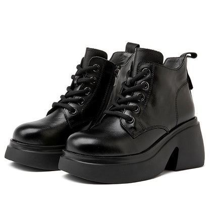 Women's Thick High-Heel Ankle Boots - skyjackerz