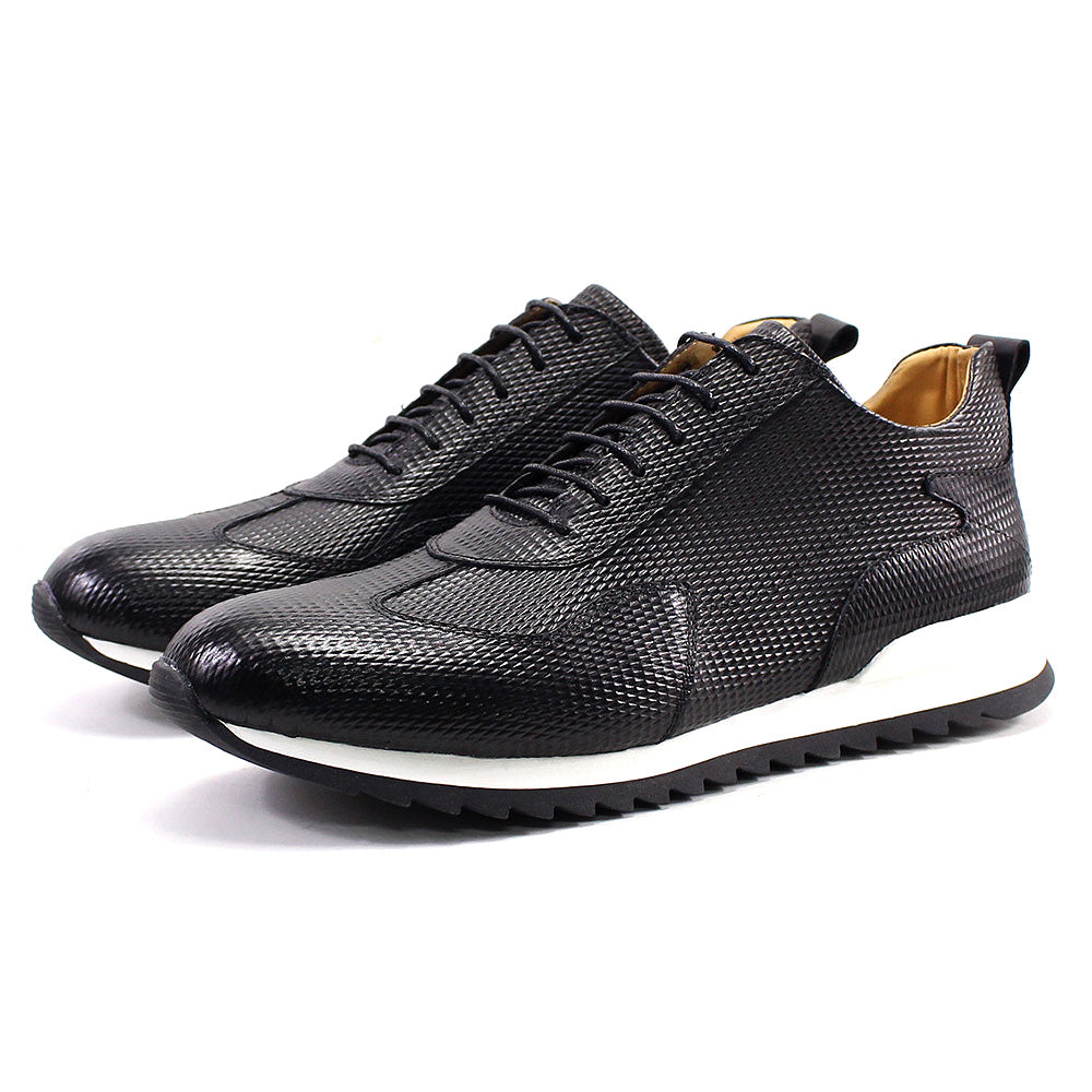 Handcrafted Genuine Leather Oxford Sneakers - skyjackerz