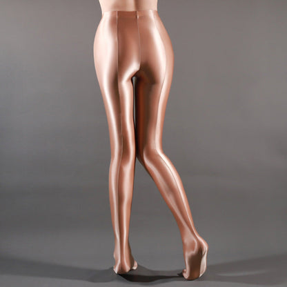 Women's Shiny Satin Sport Stockings - skyjackerz
