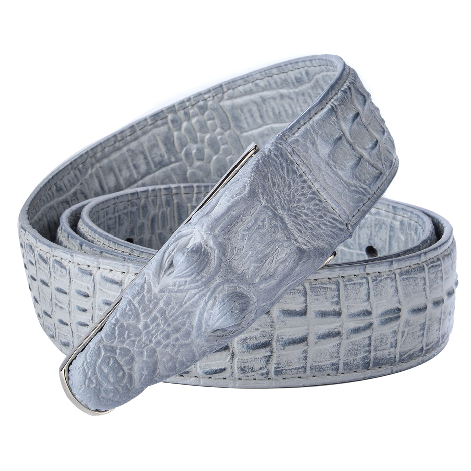 Men's Stylish Crocodile Leather Belt - skyjackerz