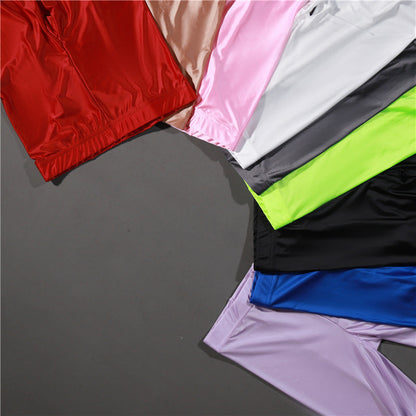 Women's Shiny Satin Sport Stockings - skyjackerz