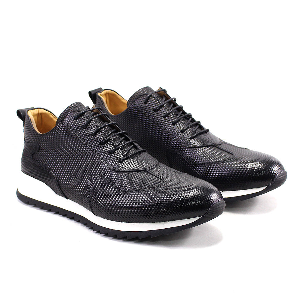 Handcrafted Genuine Leather Oxford Sneakers - skyjackerz