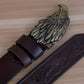 Eagle Designer Vintage Leather Belt For Men - skyjackerz