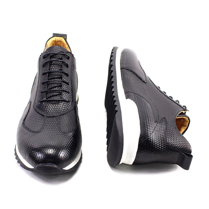 Handcrafted Genuine Leather Oxford Sneakers - skyjackerz