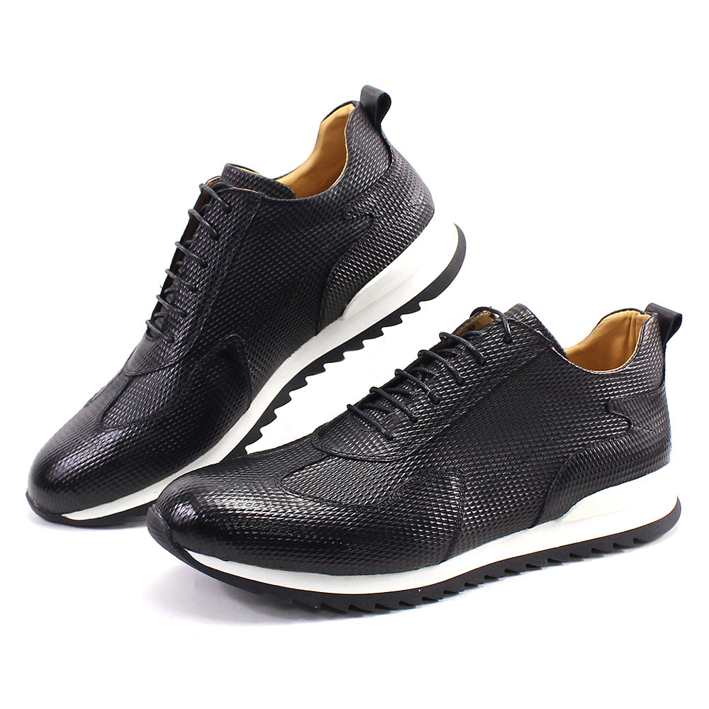 Handcrafted Genuine Leather Oxford Sneakers - skyjackerz