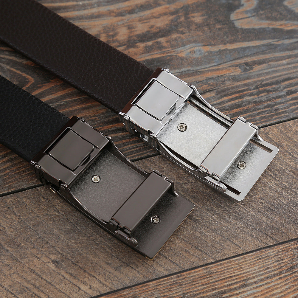 Men's Designer Automatic Leather Belt - skyjackerz