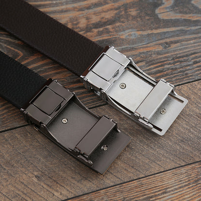 1 / 105 cm Men's Designer Automatic Genuine Leather Belt - skyjackerz