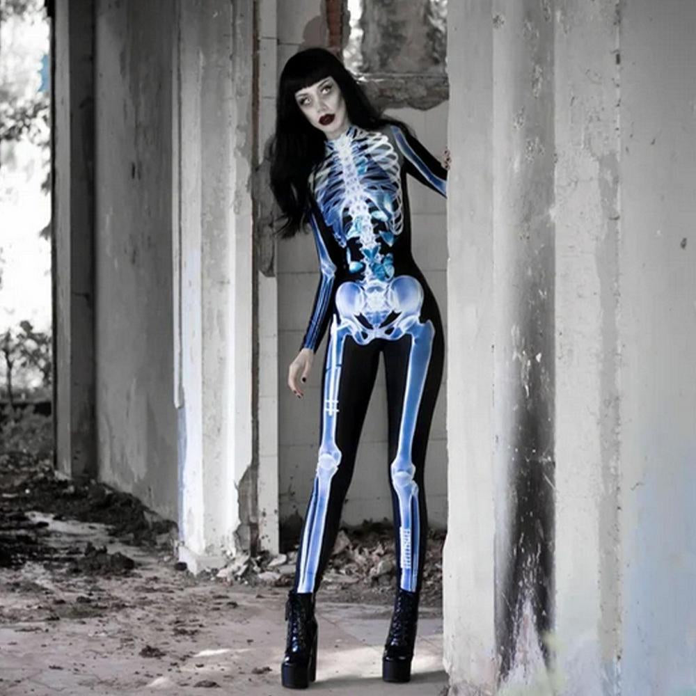 3D Skeleton Halloween Costume - skyjackerz