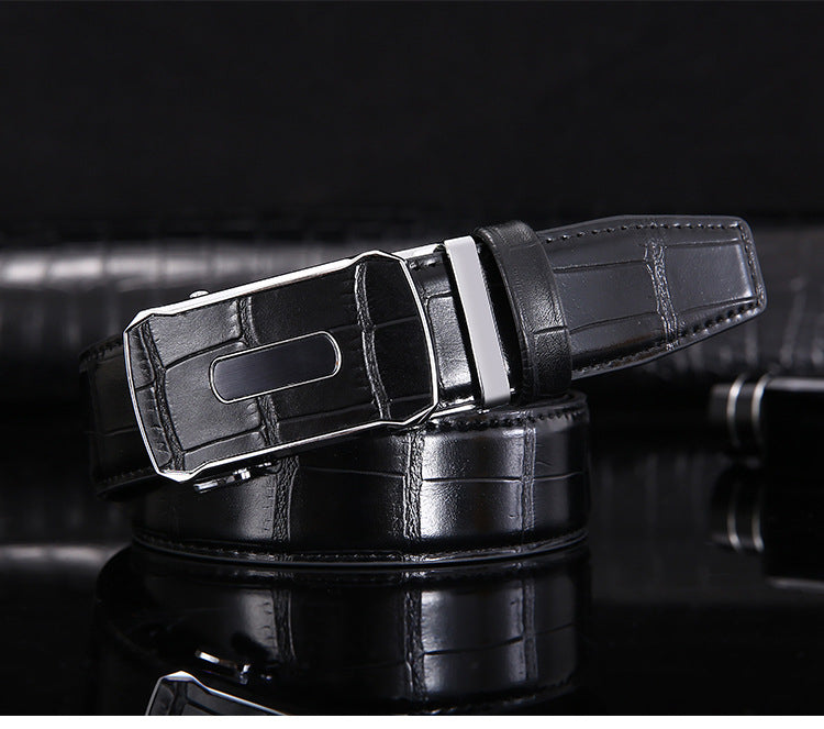 Men's Designer Automatic Leather Belt - skyjackerz