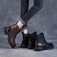 Women's Calfskin Warm Short Boots - skyjackerz