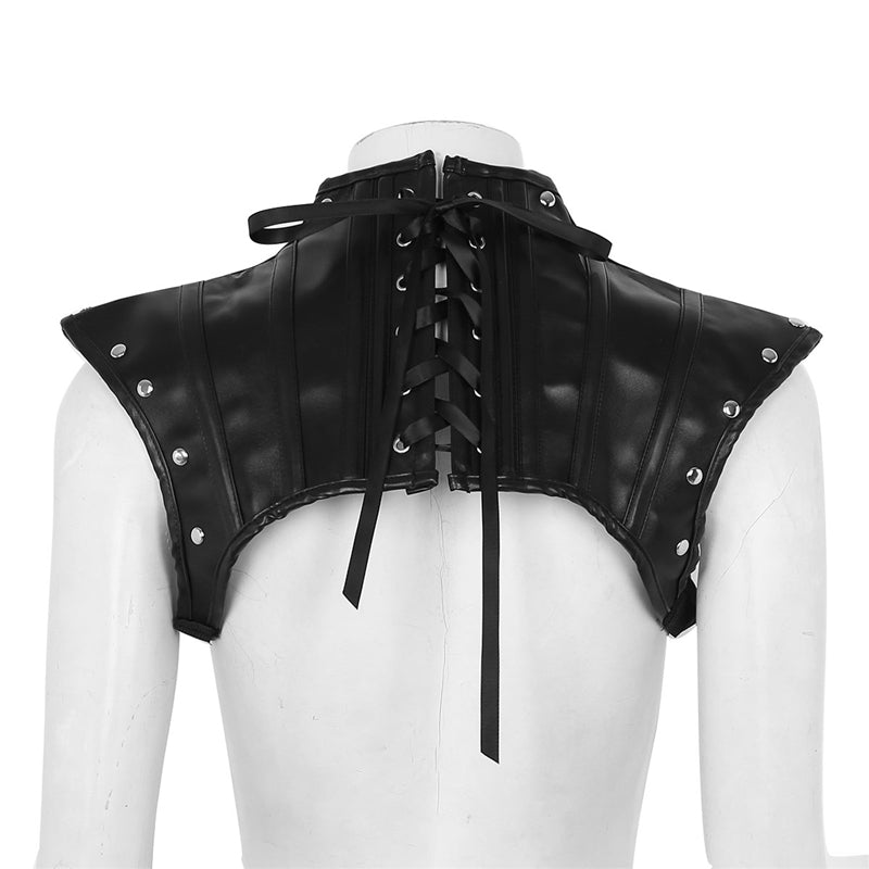 Women Leather Goth Chest Harness - skyjackerz