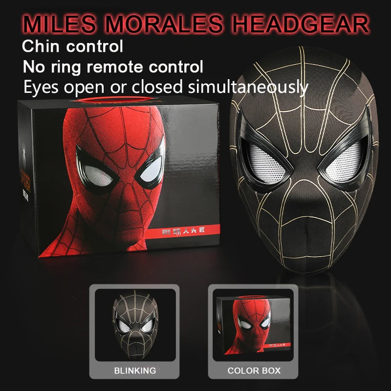 Spiderman Hood Winking Mask Headwear LIGHT-UP Movable Eyes Ring Remote  Control | eBay