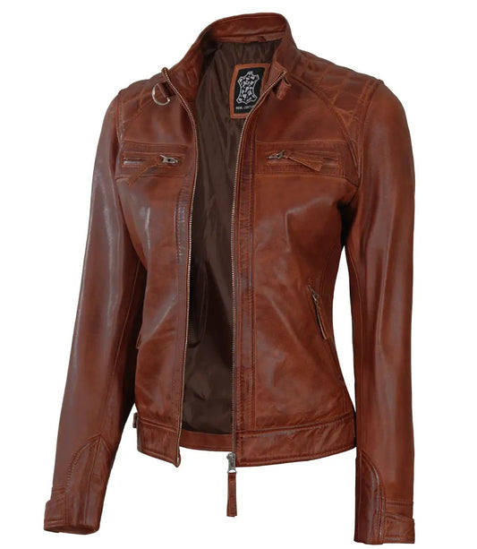 X Small Chic Quilted Racer Jacket - skyjackerz