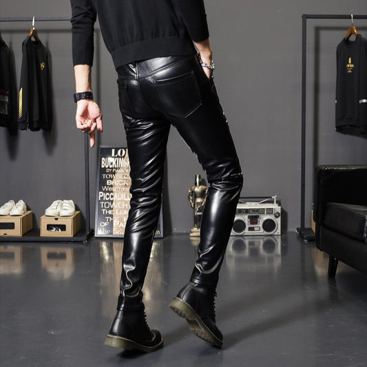 Men's Skinny Biker Club Wear Pants - skyjackerz