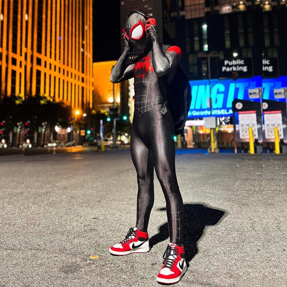 Miles Morales Spiderman Cosplay Costume – skyjackerz