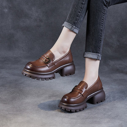 Women's Thick High Heel Casual Shoes - skyjackerz