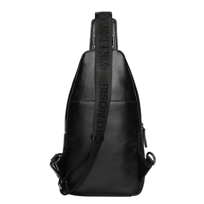 Men's Leather Casual Sling Chest Bag - skyjackerz