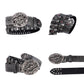 Retro Designer Rivet Leather Belt For Men - skyjackerz