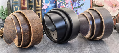 Black-B / 95 cm Retro Style Genuine Leather Belt for Men - skyjackerz
