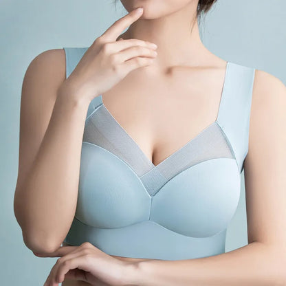 Sky Blue / L / One-Size 3Pcs Push Up Woman Bralette Set - skyjackerz