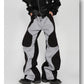 Men's Loose Fit Patchwork Leather Pants - skyjackerz