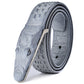Gray / 105 cm Men's Stylish Crocodile Leather Belt - skyjackerz