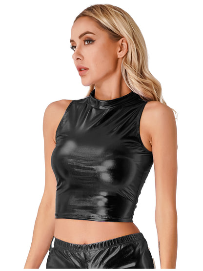 Women Sexy Sleeveless Crop Top - skyjackerz