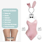 Pink / With Medium Mesh Pantyhose / M Cute Bunny Leather Set for Women - skyjackerz
