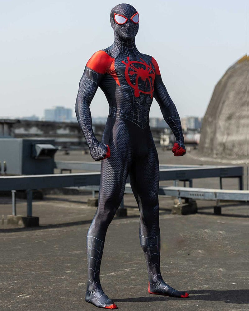 Miles Morales Spiderman Cosplay Costume - skyjackerz