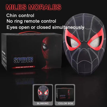 Spiderman - Chin Spiderman Electronic Mask with Moving Eyes - skyjackerz