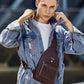 Men's Leather Casual Sling Chest Bag - skyjackerz